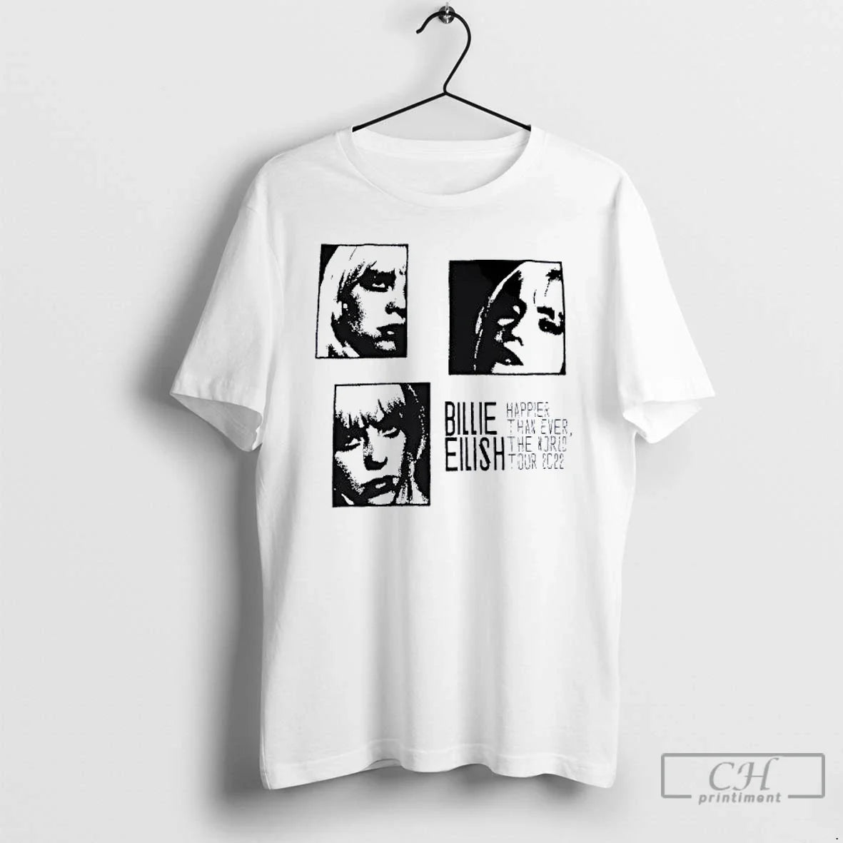 Classic Billie Eilish Happier Than Ever The World - Adult & Kids T-Shirts, Sweatshirts & Hoodies apparel design preview 1