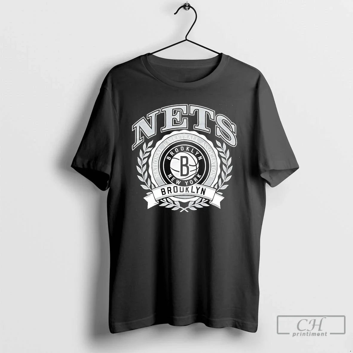 Classic Brooklyn Nets Nba Crest - Adult & Kids T-Shirts, Sweatshirts & Hoodies apparel design preview 1