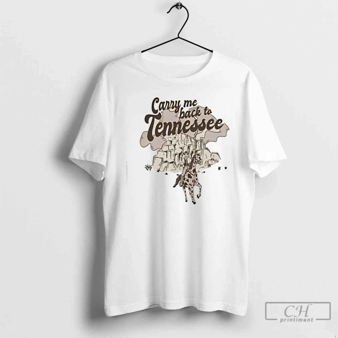 Classic Carry Me Back To Tennessee Person Horse - Adult & Kids T-Shirts, Sweatshirts & Hoodies apparel design preview 1
