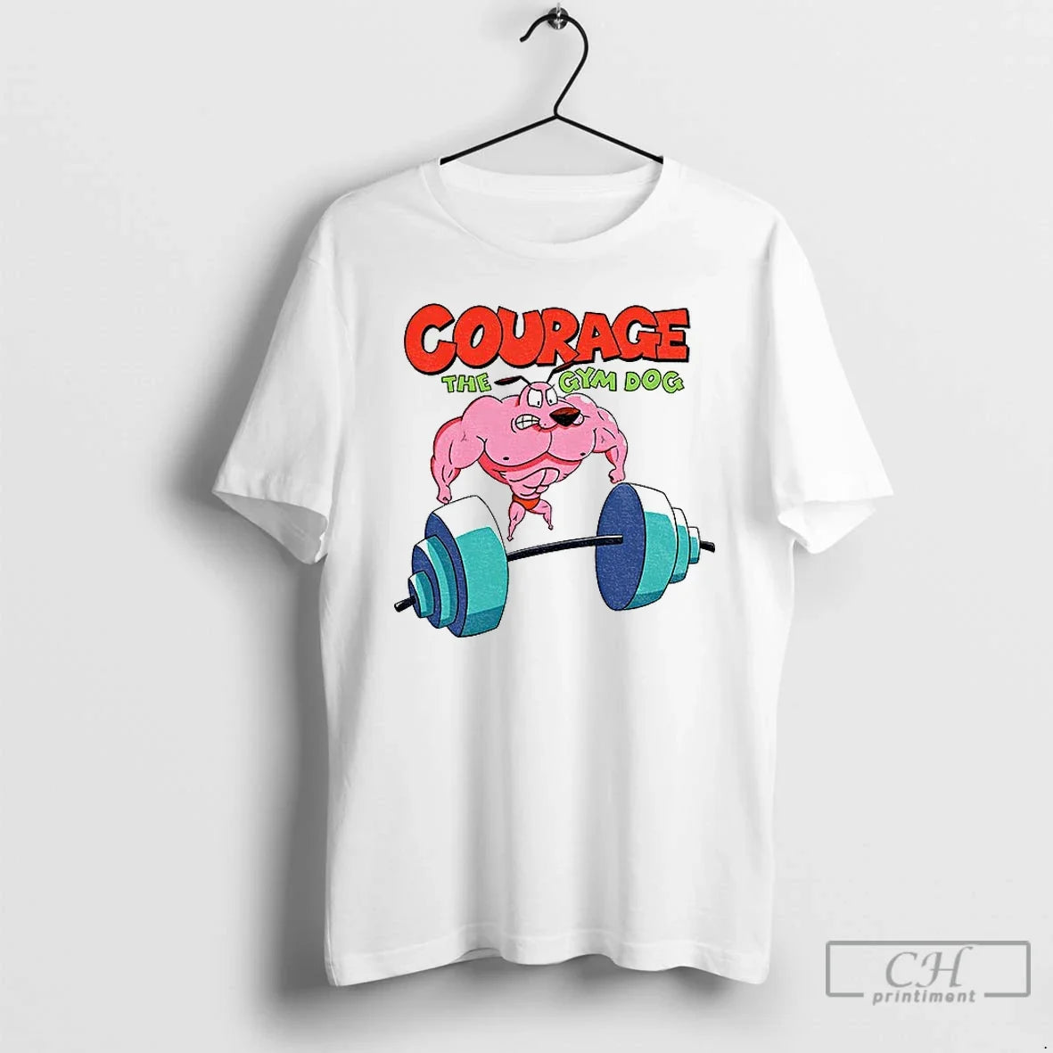 Classic Courage The Cowardly Dog Parody - Adult & Kids T-Shirts, Sweatshirts & Hoodies apparel design preview 1