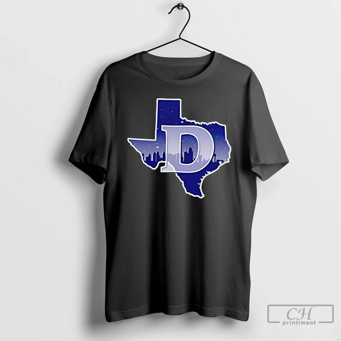 Classic Dallas Cowboys State Outline Map - Adult & Kids T-Shirts, Sweatshirts & Hoodies apparel design preview 1