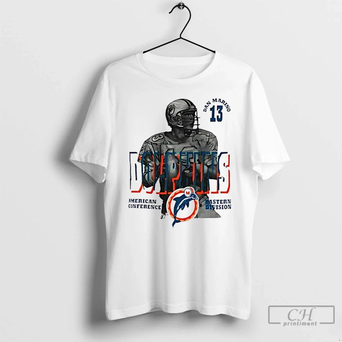 Classic Dan Marino 13 Miami Dolphins American - Adult & Kids T-Shirts, Sweatshirts & Hoodies apparel design preview 1