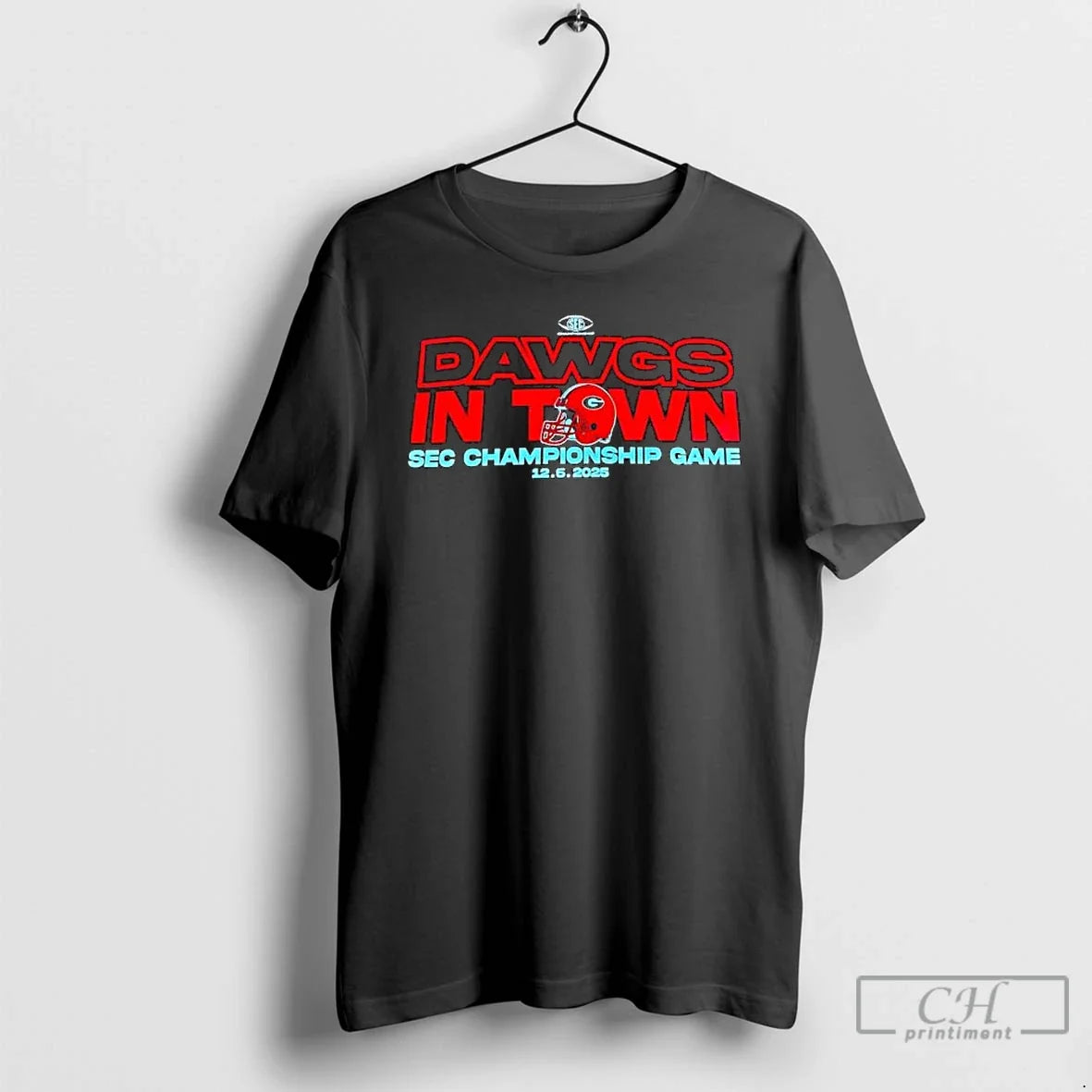 Classic Dawgs In Town Sec Championship Game 12 6 2025 - Adult & Kids T-Shirts, Sweatshirts & Hoodies apparel design preview 1