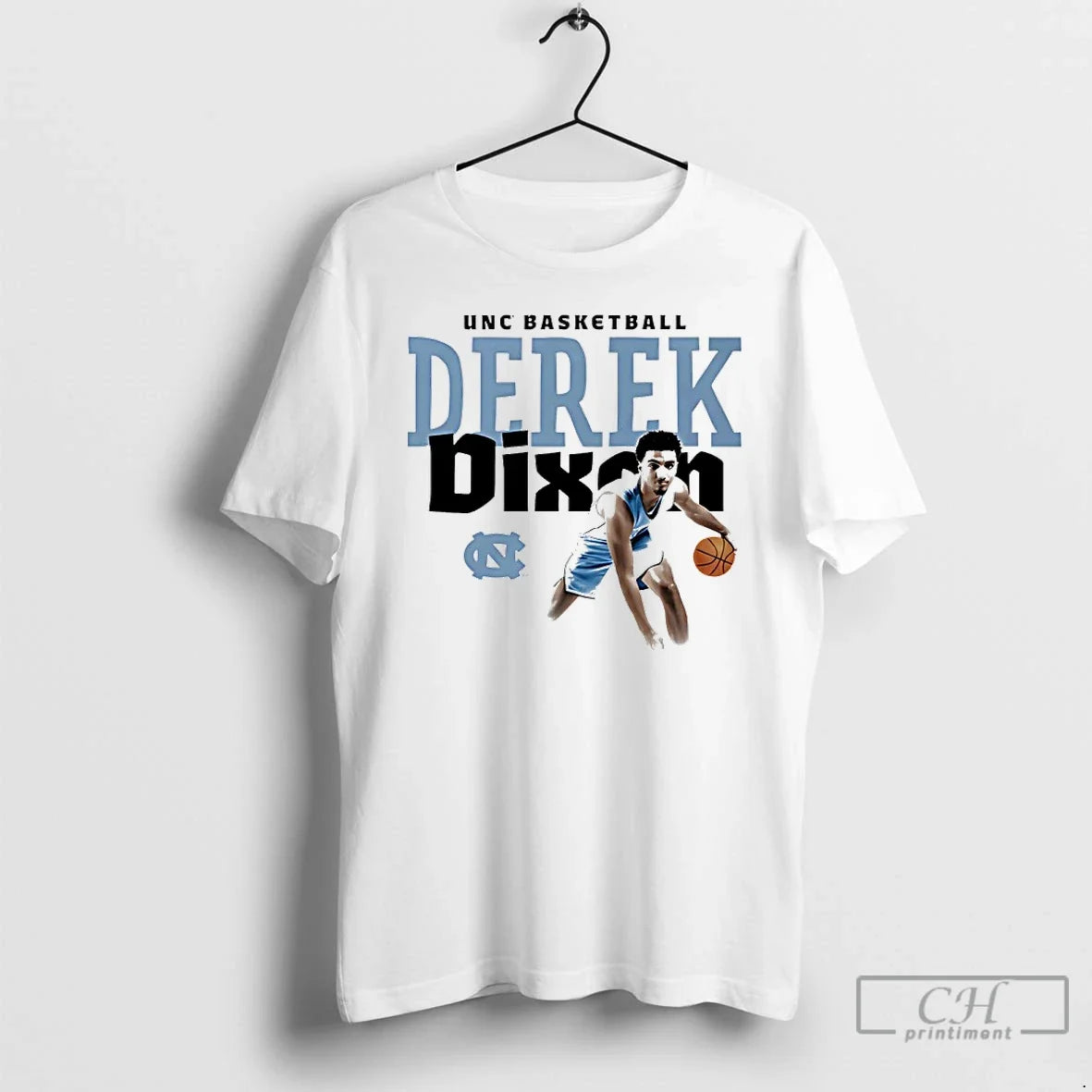 Classic Derek Dixon Unc Basketball Player Graphic - Adult & Kids T-Shirts, Sweatshirts & Hoodies apparel design preview 1
