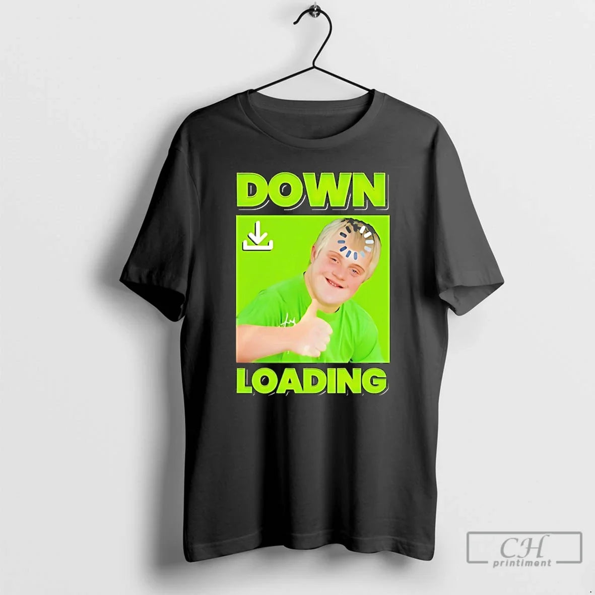 Classic Down Syndrome Loading - Adult & Kids T-Shirts, Sweatshirts & Hoodies apparel design preview 1