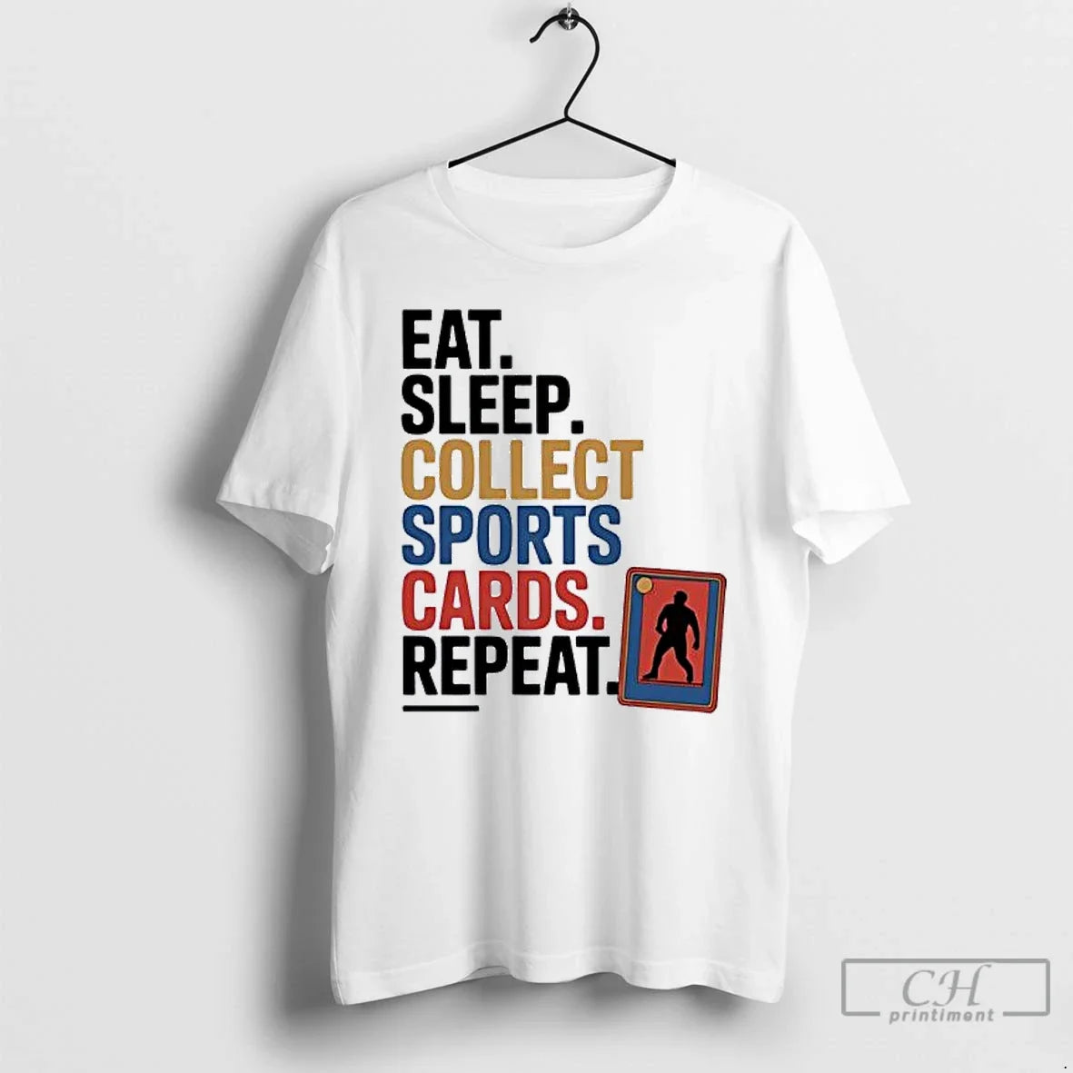 Classic Eat Sleep Collect Sports Cards Repeat - Adult & Kids T-Shirts, Sweatshirts & Hoodies apparel design preview 1