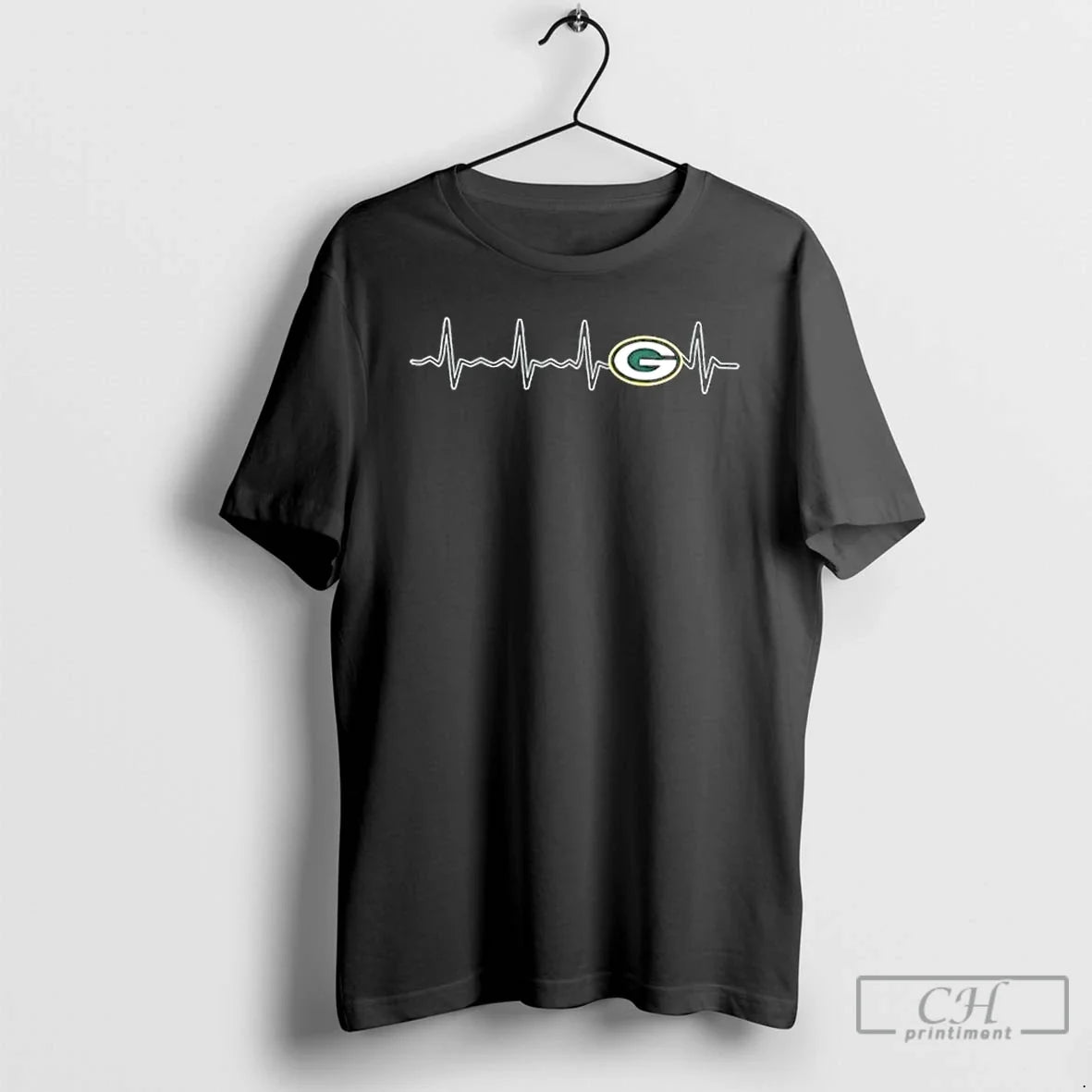 Classic Fans Heartbeat Love Green Bay Packers - Adult & Kids T-Shirts, Sweatshirts & Hoodies apparel design preview 1