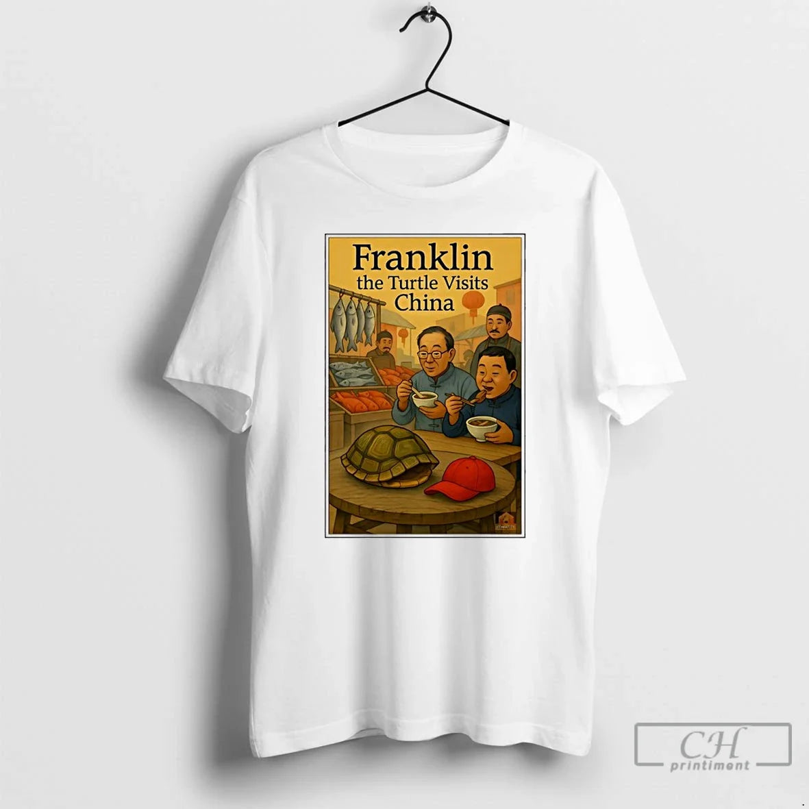 Classic Franklin The Turtle Visits China - Adult & Kids T-Shirts, Sweatshirts & Hoodies apparel design preview 1