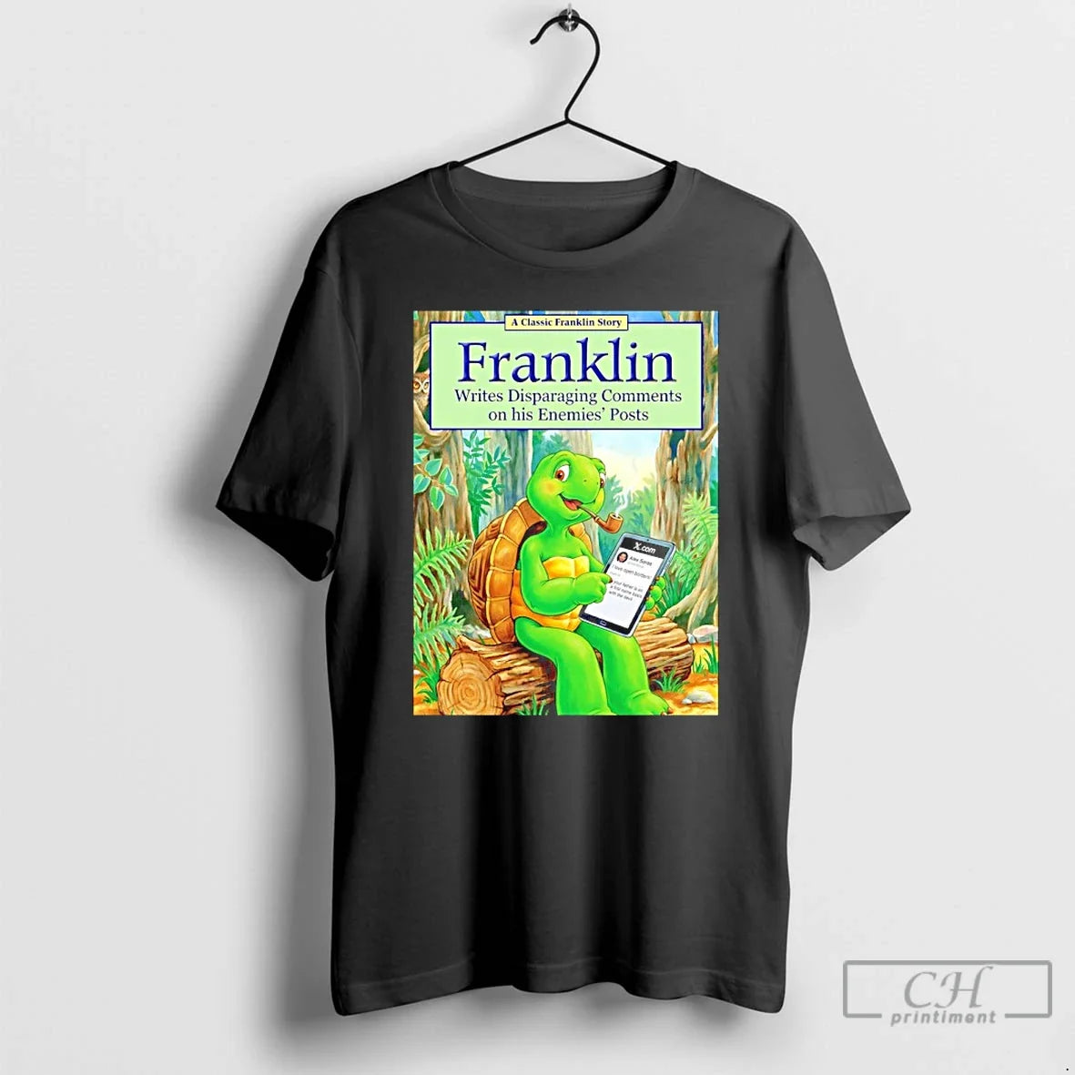 Classic Franklin Writes Disparaging Comments On His - Adult & Kids T-Shirts, Sweatshirts & Hoodies apparel design preview 1