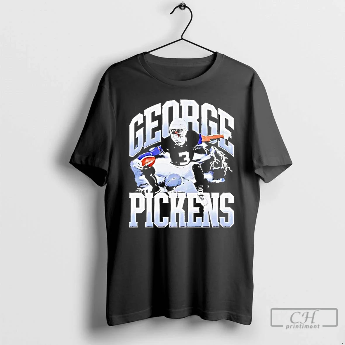 Classic George Pickens Hurdle Dallas Cowboys - Adult & Kids T-Shirts, Sweatshirts & Hoodies apparel design preview 1
