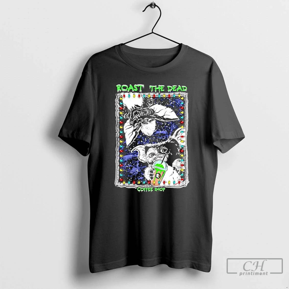 Classic Gizmo Roast The Dead Coffee Shop Christmas - Adult & Kids T-Shirts, Sweatshirts & Hoodies apparel design preview 1