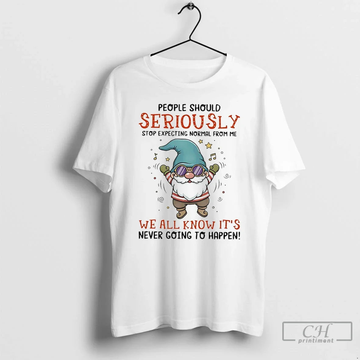 Classic Gnome People Should Seriously Stop Expecting - Adult & Kids T-Shirts, Sweatshirts & Hoodies apparel design preview 1