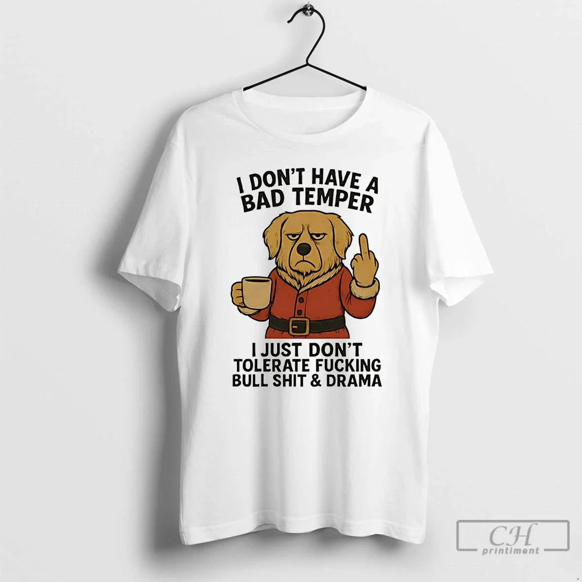 Classic Golden Retriever I Dont Have A Bad Temper - Adult & Kids T-Shirts, Sweatshirts & Hoodies apparel design preview 1