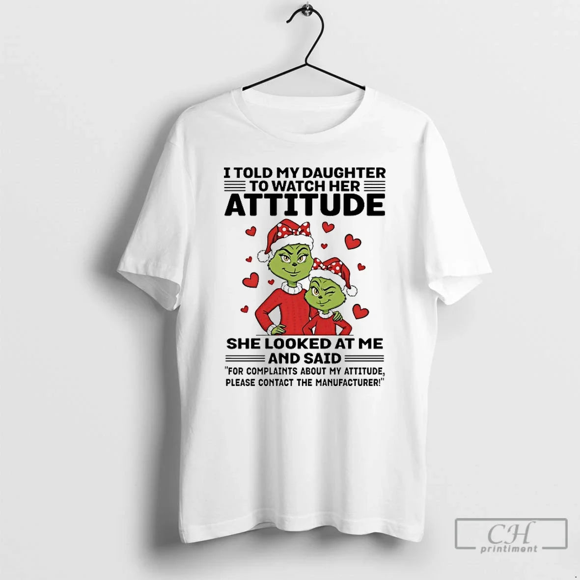 Classic Grinch For Complaihts About My Attitude - Adult & Kids T-Shirts, Sweatshirts & Hoodies apparel design preview 1