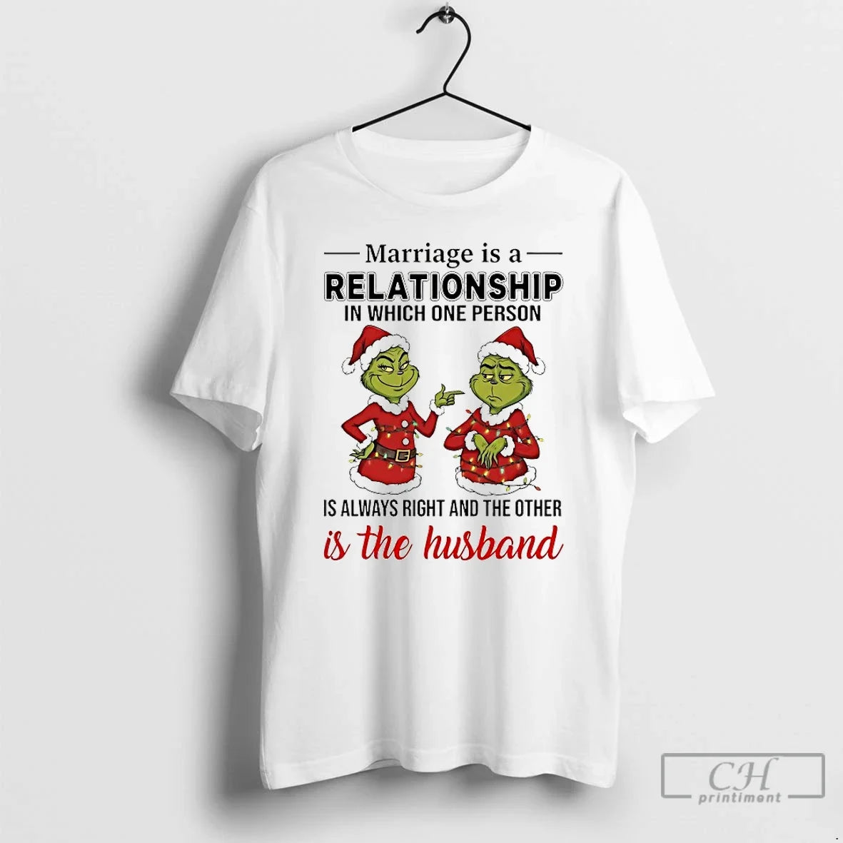 Classic Grinch Marriage Is A Relationship In Which - Adult & Kids T-Shirts, Sweatshirts & Hoodies apparel design preview 1