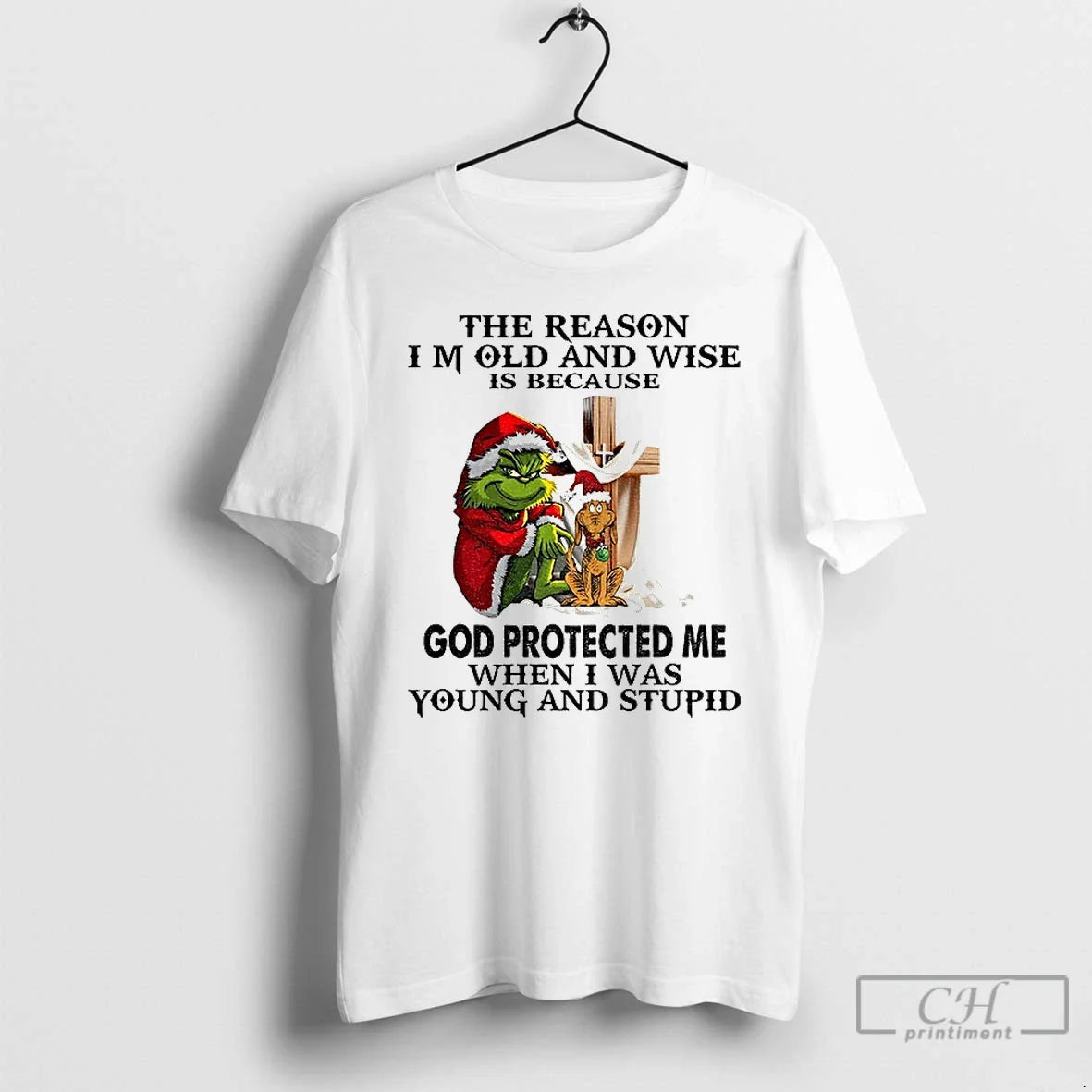 Classic Grinch Santa The Reason I Am Old And Wise Is - Adult & Kids T-Shirts, Sweatshirts & Hoodies apparel design preview 1