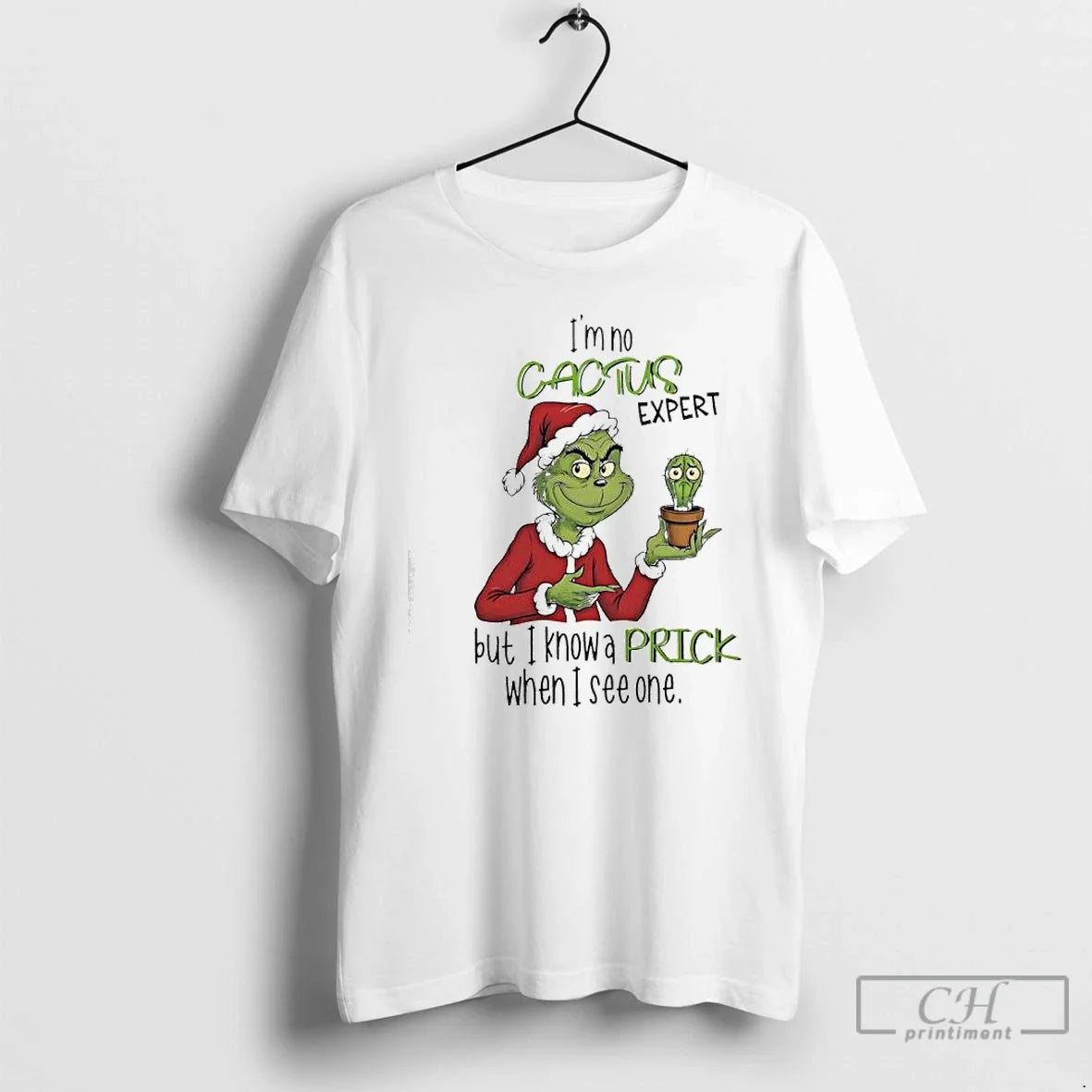 Classic Grinch Im No Cactus Expert But I Know A Prick - Adult & Kids T-Shirts, Sweatshirts & Hoodies apparel design preview 1