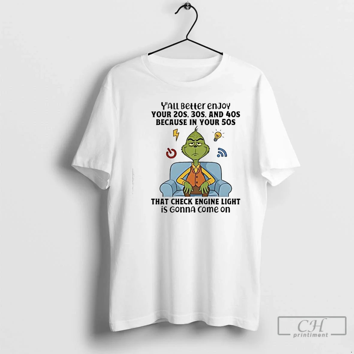 Classic Grinch Yall Beller Enjoy Your 20s 30s And 40s - Adult & Kids T-Shirts, Sweatshirts & Hoodies apparel design preview 1
