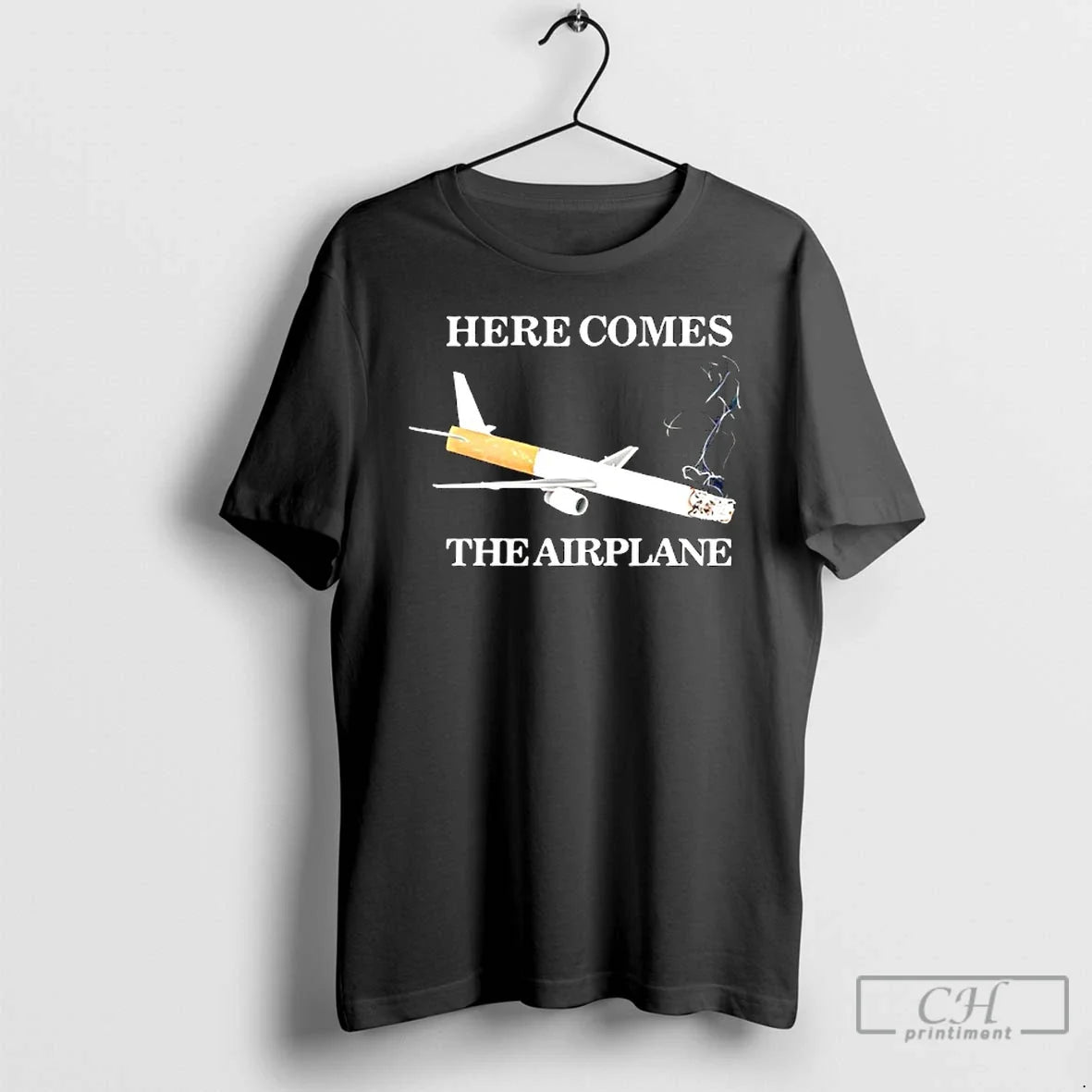 Classic Here Comes The Airplane Graphic - Adult & Kids T-Shirts, Sweatshirts & Hoodies apparel design preview 1