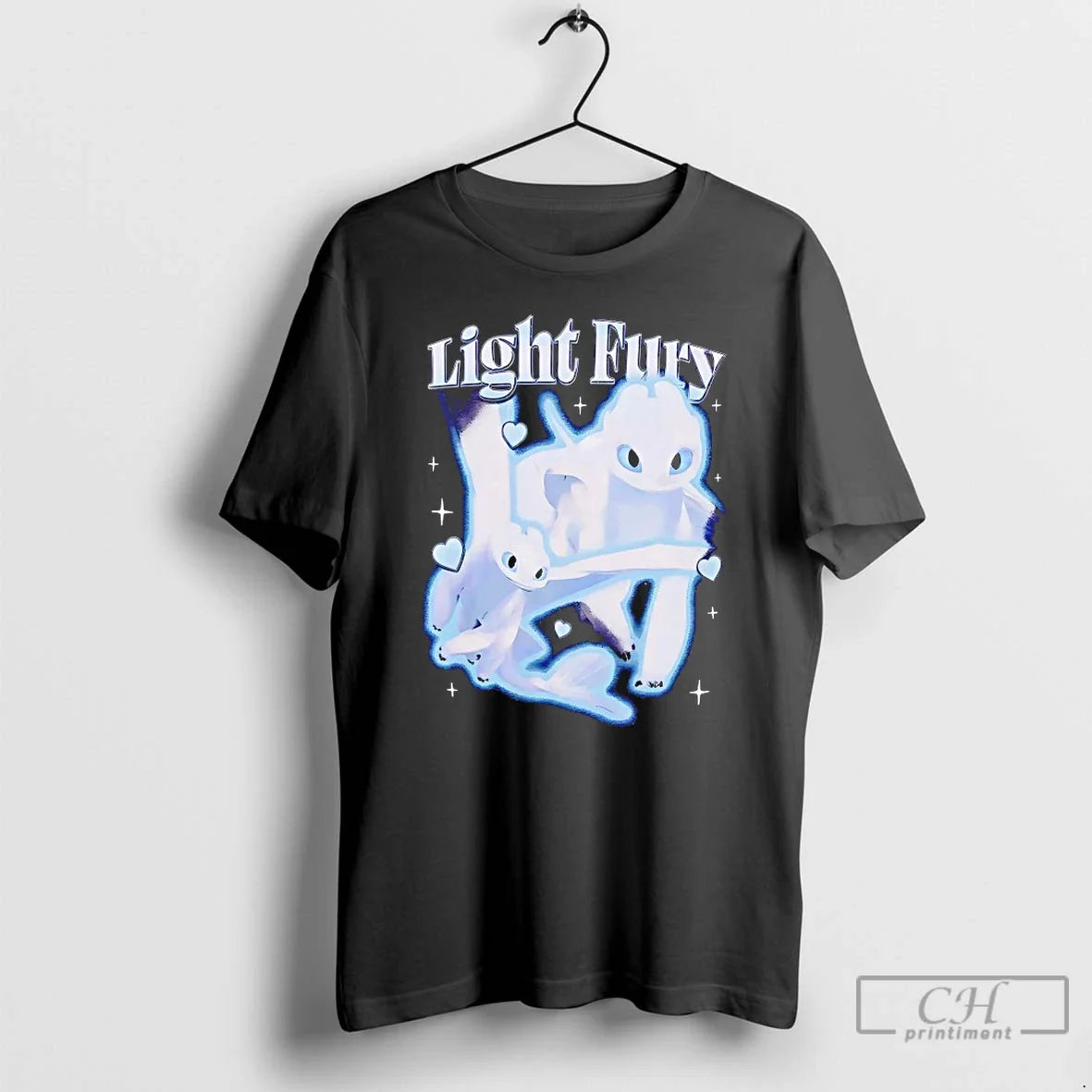 Classic How To Train Your Dragon Light Fury - Adult & Kids T-Shirts, Sweatshirts & Hoodies apparel design preview 1