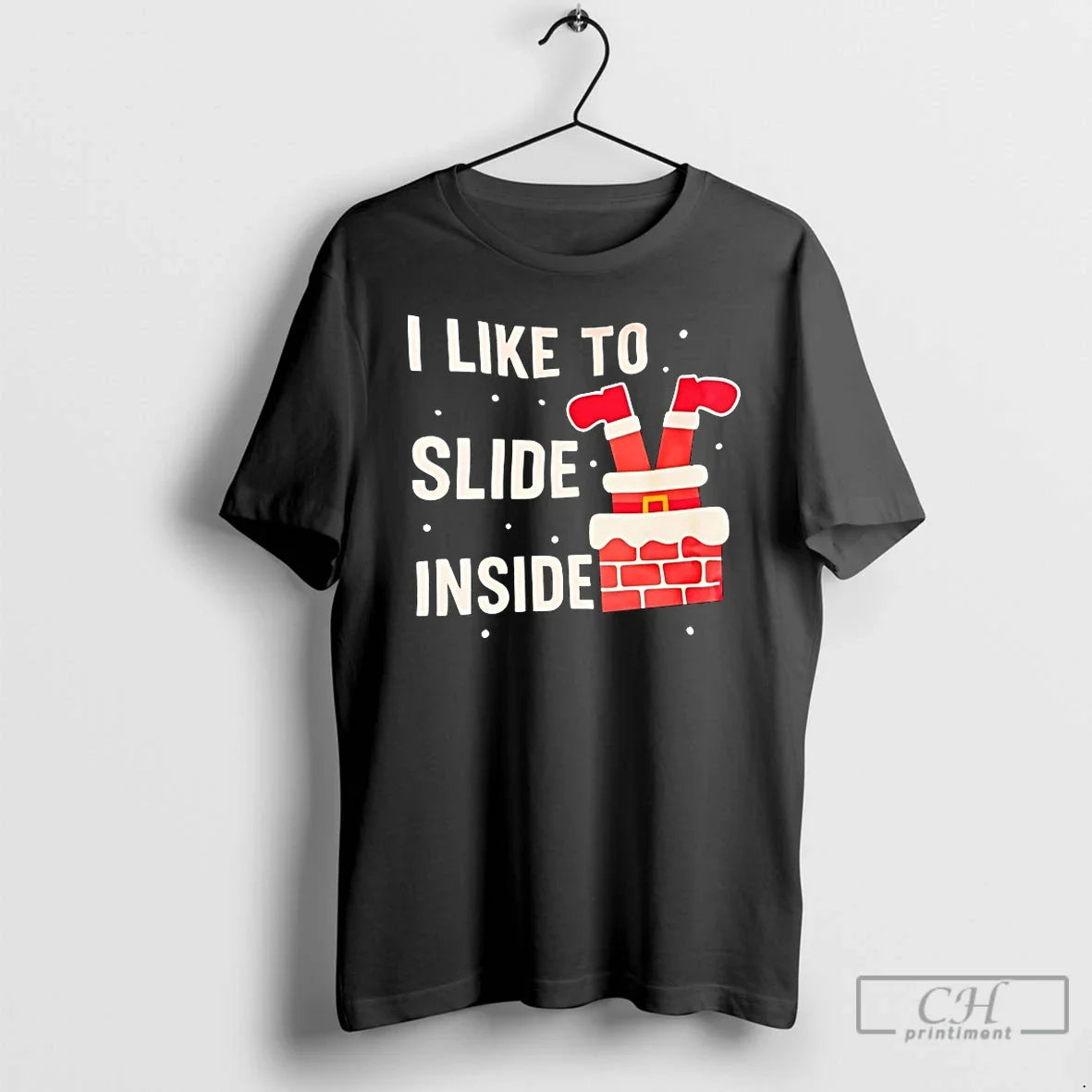 Classic I Like To Slide Inside Christmas - Adult & Kids T-Shirts, Sweatshirts & Hoodies apparel design preview 1