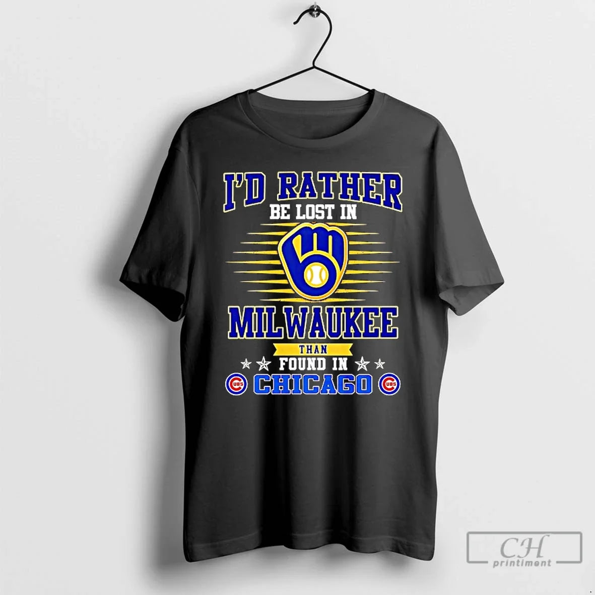 Classic Id Rather Be Lost In Milwaukee Brews Than - Adult & Kids T-Shirts, Sweatshirts & Hoodies apparel design preview 1