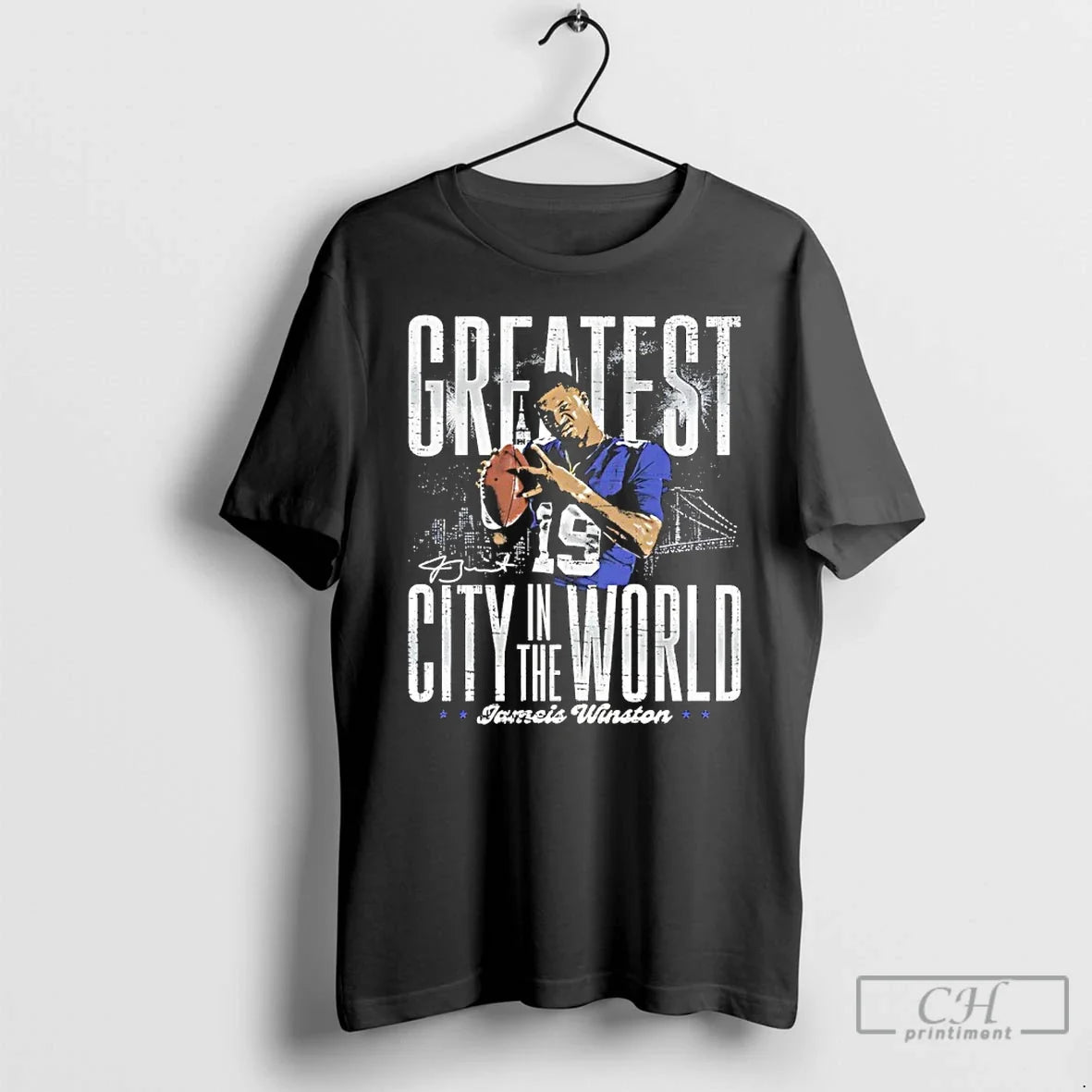 Classic Jameis Winston New York Giants Greatest City - Adult & Kids T-Shirts, Sweatshirts & Hoodies apparel design preview 1