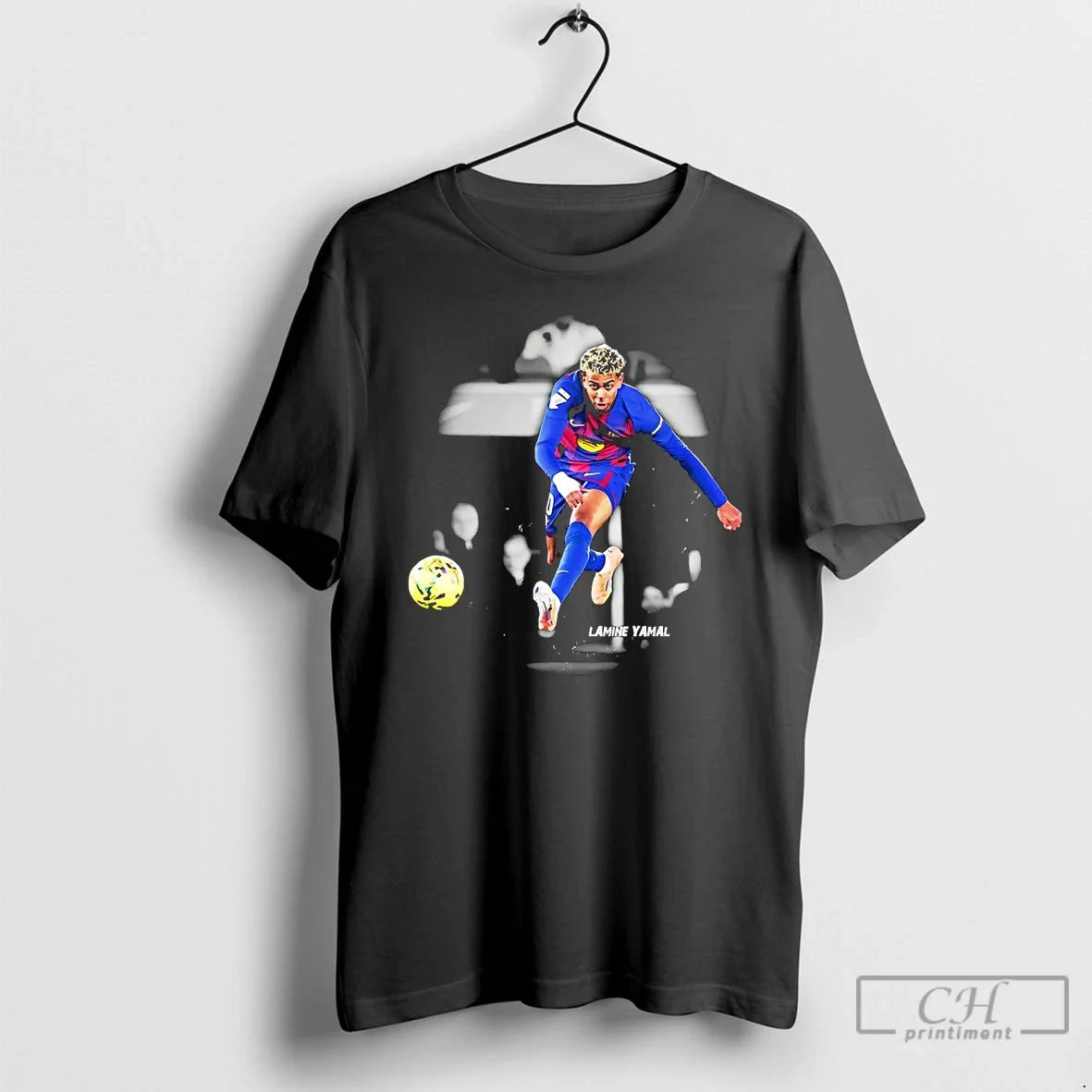 Classic Lamine Yamal Left Foot Score Goals - Adult & Kids T-Shirts, Sweatshirts & Hoodies apparel design preview 1