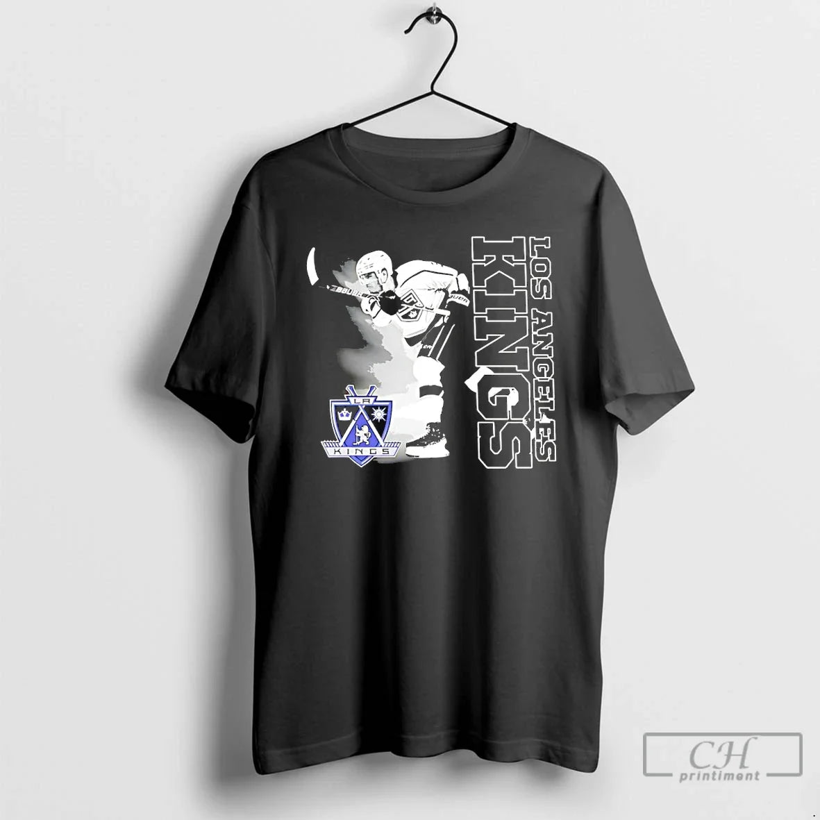 Classic Los Angeles Kings Gretzky Player Graphic - Adult & Kids T-Shirts, Sweatshirts & Hoodies apparel design preview 1
