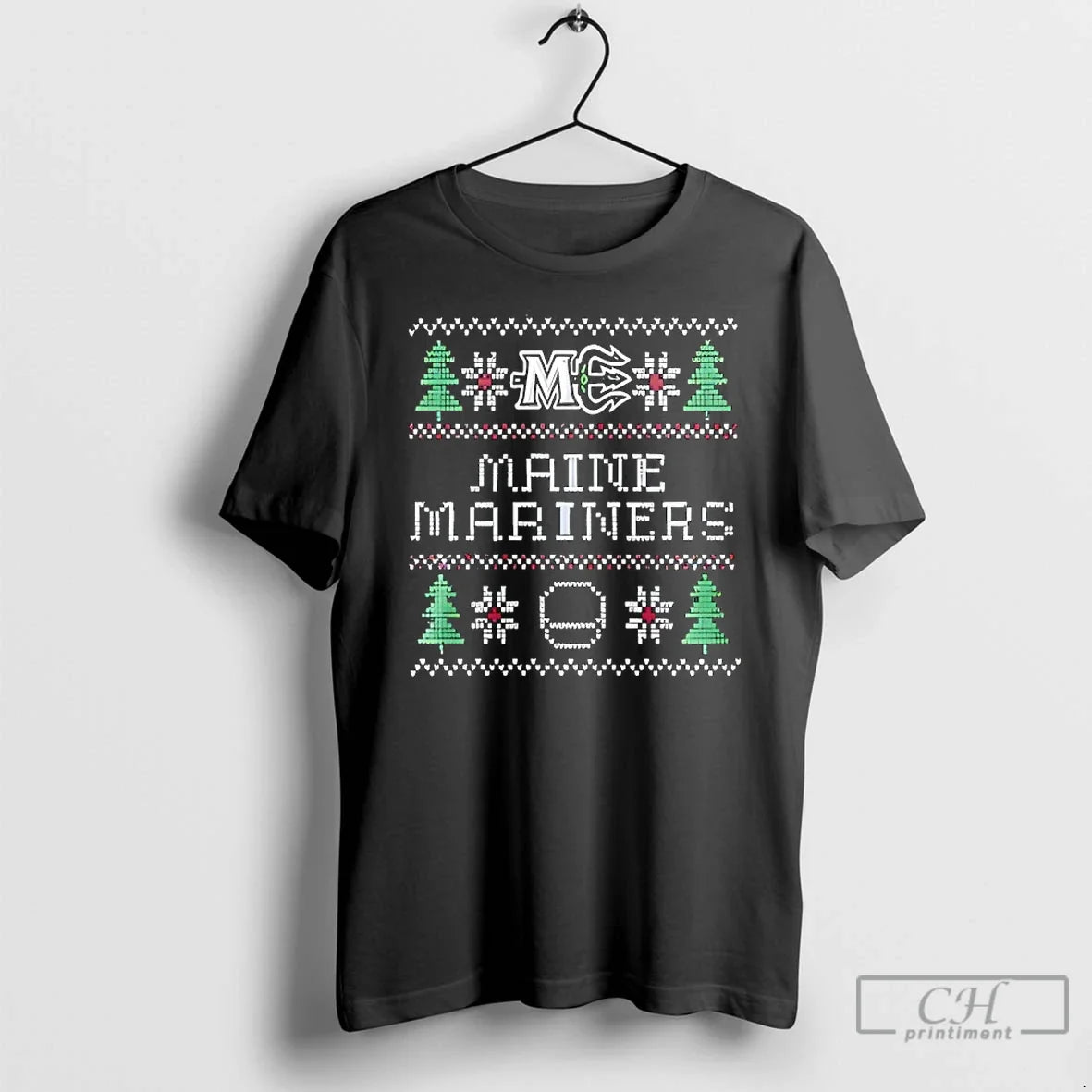 Classic Maine Mariners Merry Christmas 2025 - Adult & Kids T-Shirts, Sweatshirts & Hoodies apparel design preview 1