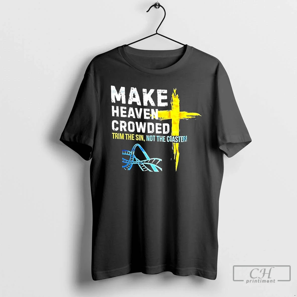 Classic Make Heaven Crowded Trim The Sin Not Coaster - Adult & Kids T-Shirts, Sweatshirts & Hoodies apparel design preview 1