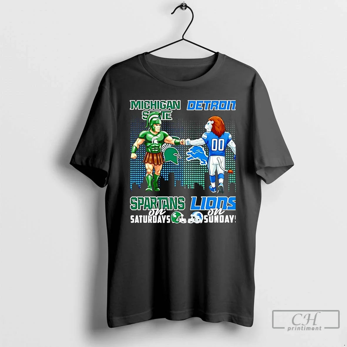 Classic Michigan State Spartans On Saturdays Vs - Adult & Kids T-Shirts, Sweatshirts & Hoodies apparel design preview 1