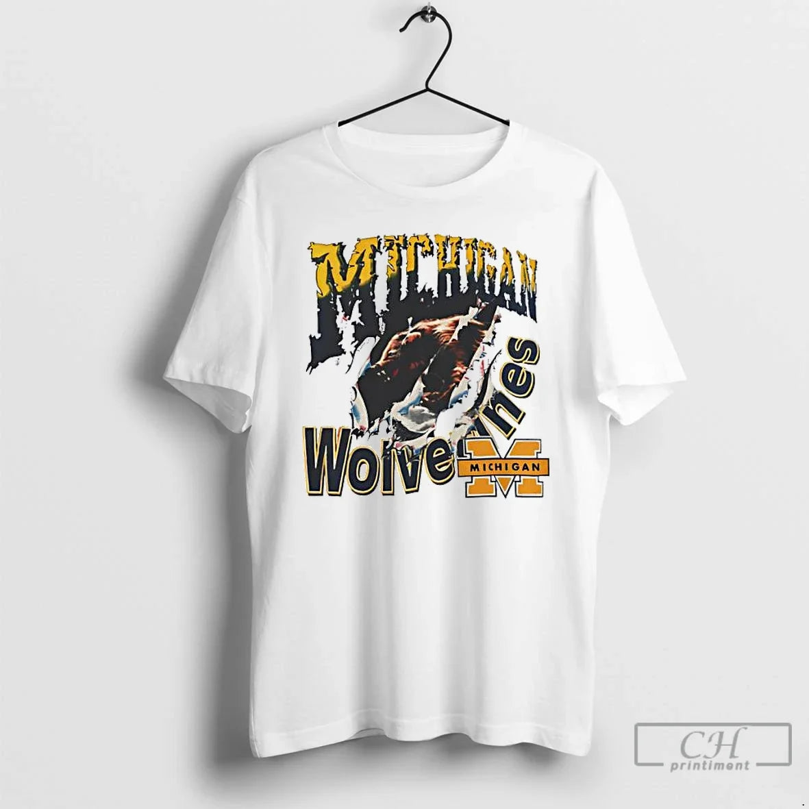 Classic Michigan Wolverines Team State Vintage - Adult & Kids T-Shirts, Sweatshirts & Hoodies apparel design preview 1