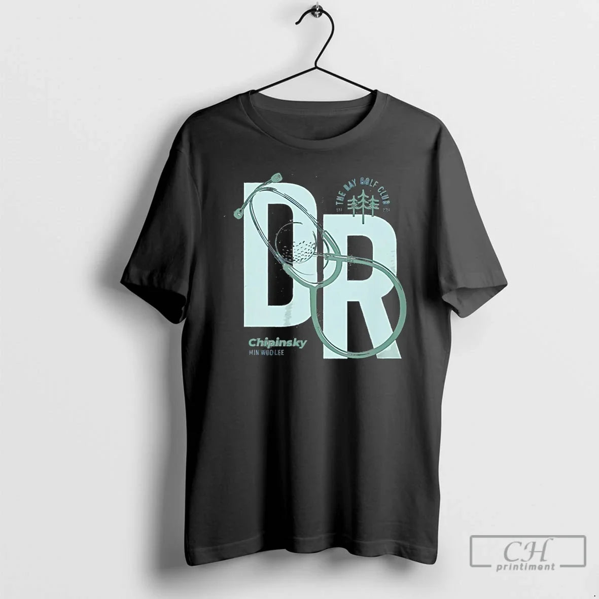 Classic Min Woo Lee The Bay Golf Club Stethoscope - Adult & Kids T-Shirts, Sweatshirts & Hoodies apparel design preview 1