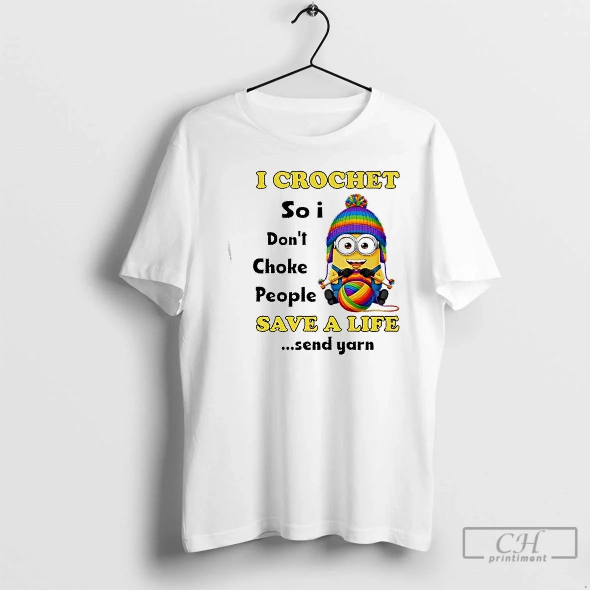 Classic Minions I Crochet So Dont Choke People Save A - Adult & Kids T-Shirts, Sweatshirts & Hoodies apparel design preview 1