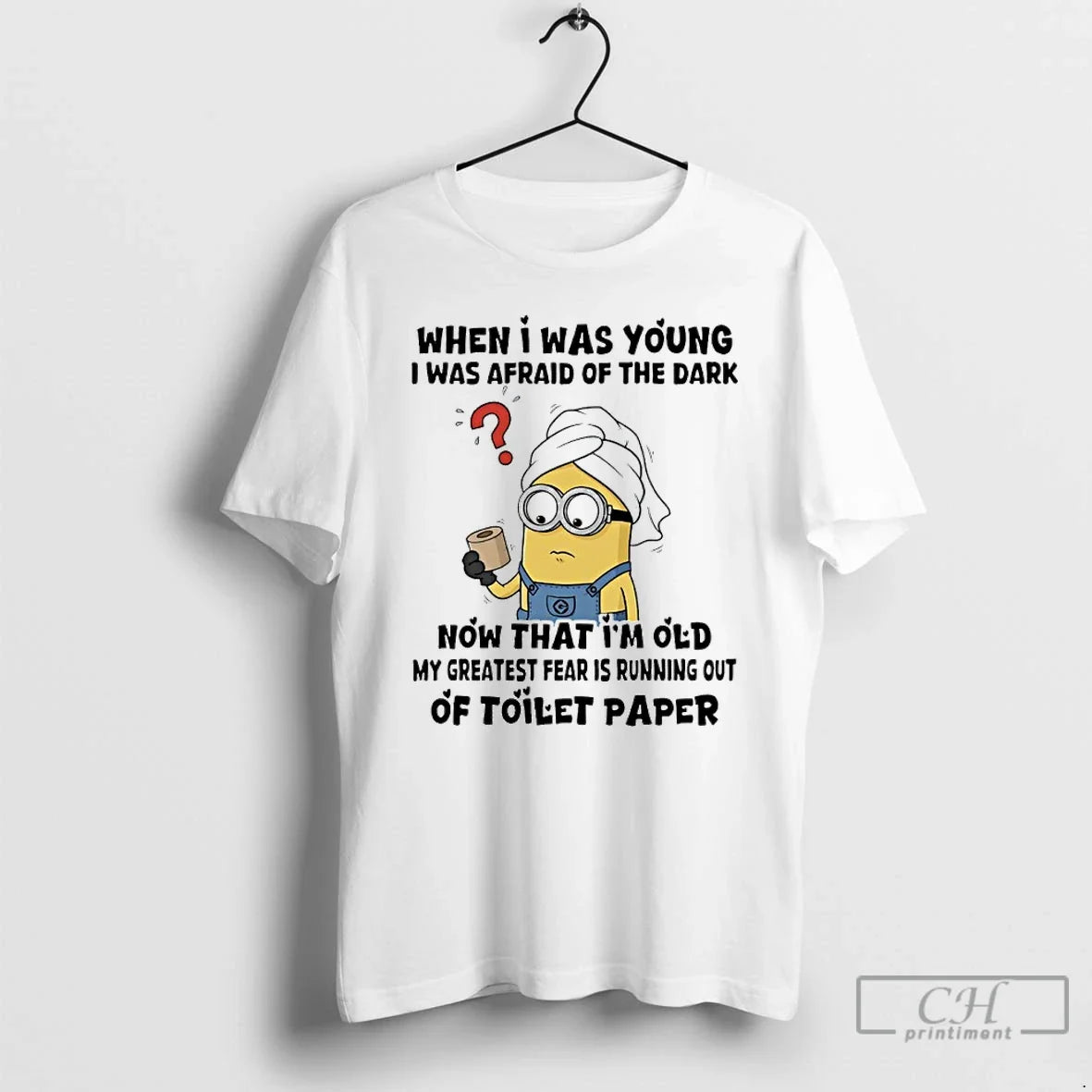 Classic Minions When I Was Young Afraid Of The Dark - Adult & Kids T-Shirts, Sweatshirts & Hoodies apparel design preview 1