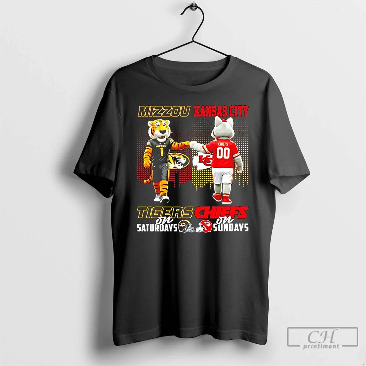 Classic Missouri Tigers On Saturdays Vs Kansas City - Adult & Kids T-Shirts, Sweatshirts & Hoodies apparel design preview 1
