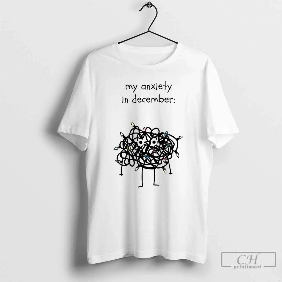Classic My Anxiety In December - Adult & Kids T-Shirts, Sweatshirts & Hoodies apparel design preview 1