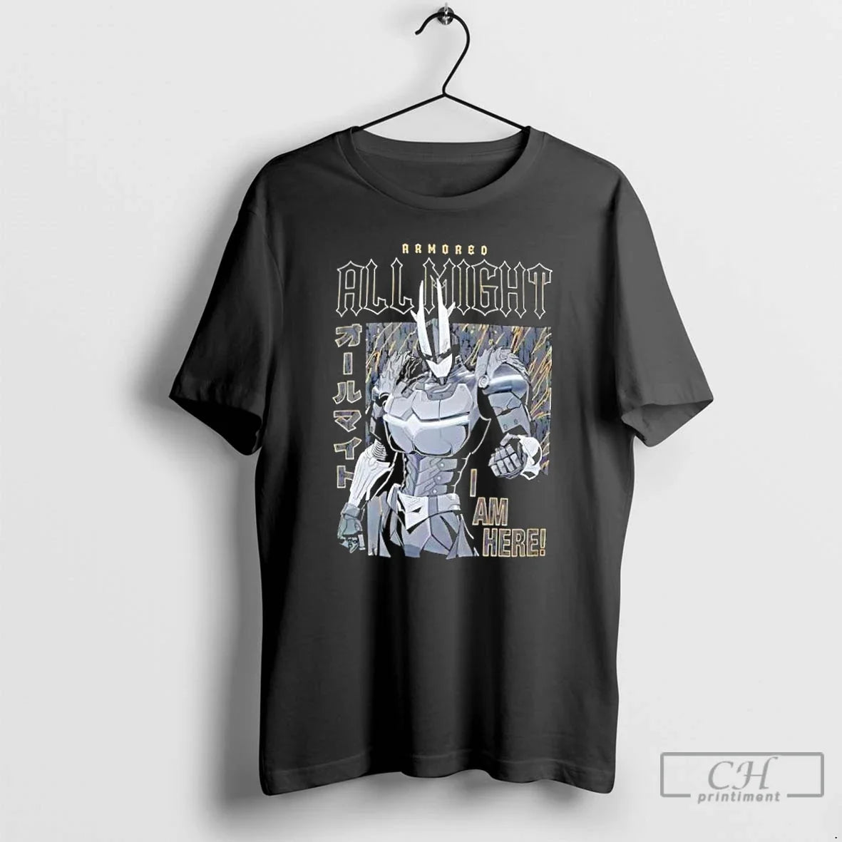 Classic My Hero Academia Armored All Might Vintage - Adult & Kids T-Shirts, Sweatshirts & Hoodies apparel design preview 1