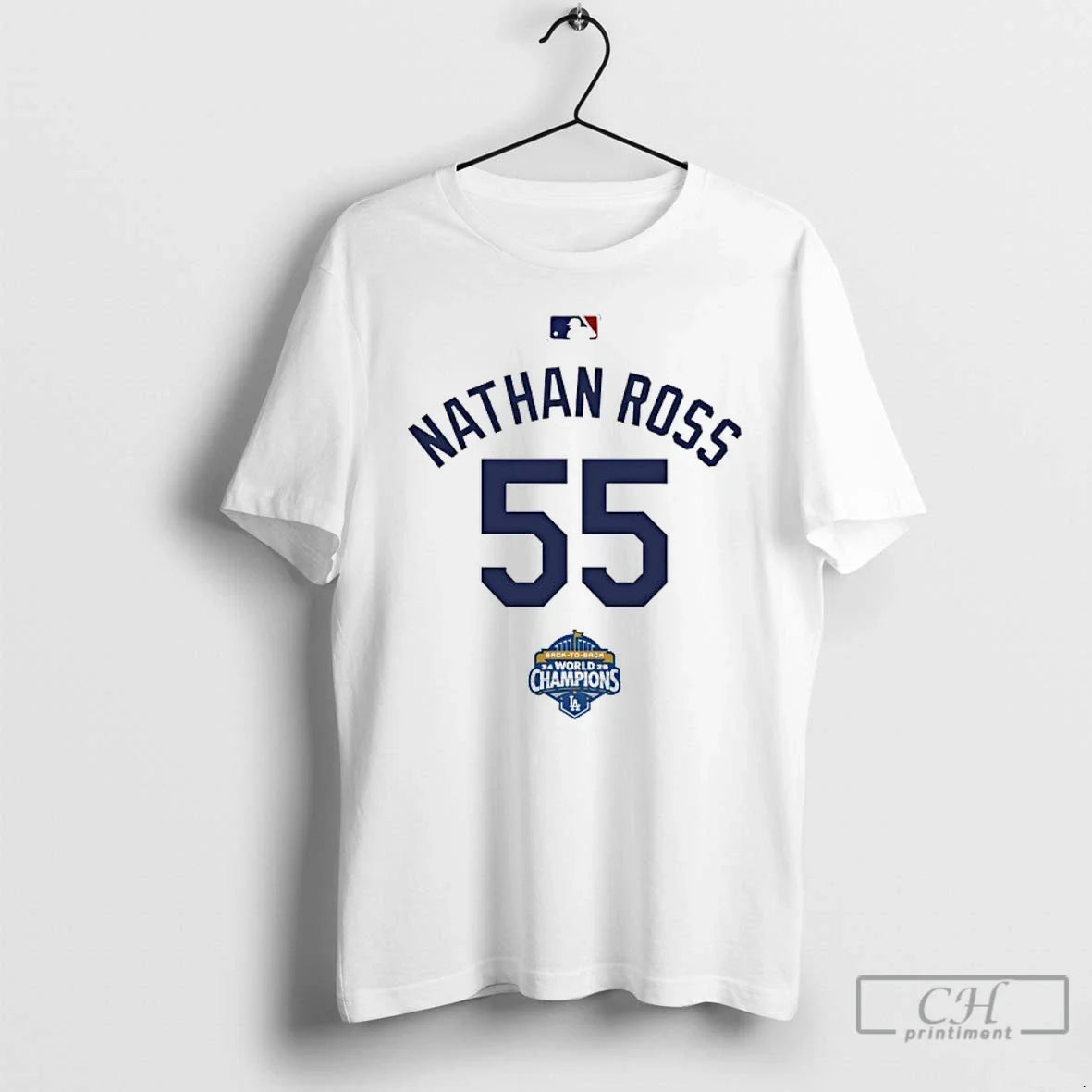 Classic Nathan Ross 55 Back To Champs World Champions - Adult & Kids T-Shirts, Sweatshirts & Hoodies apparel design preview 1
