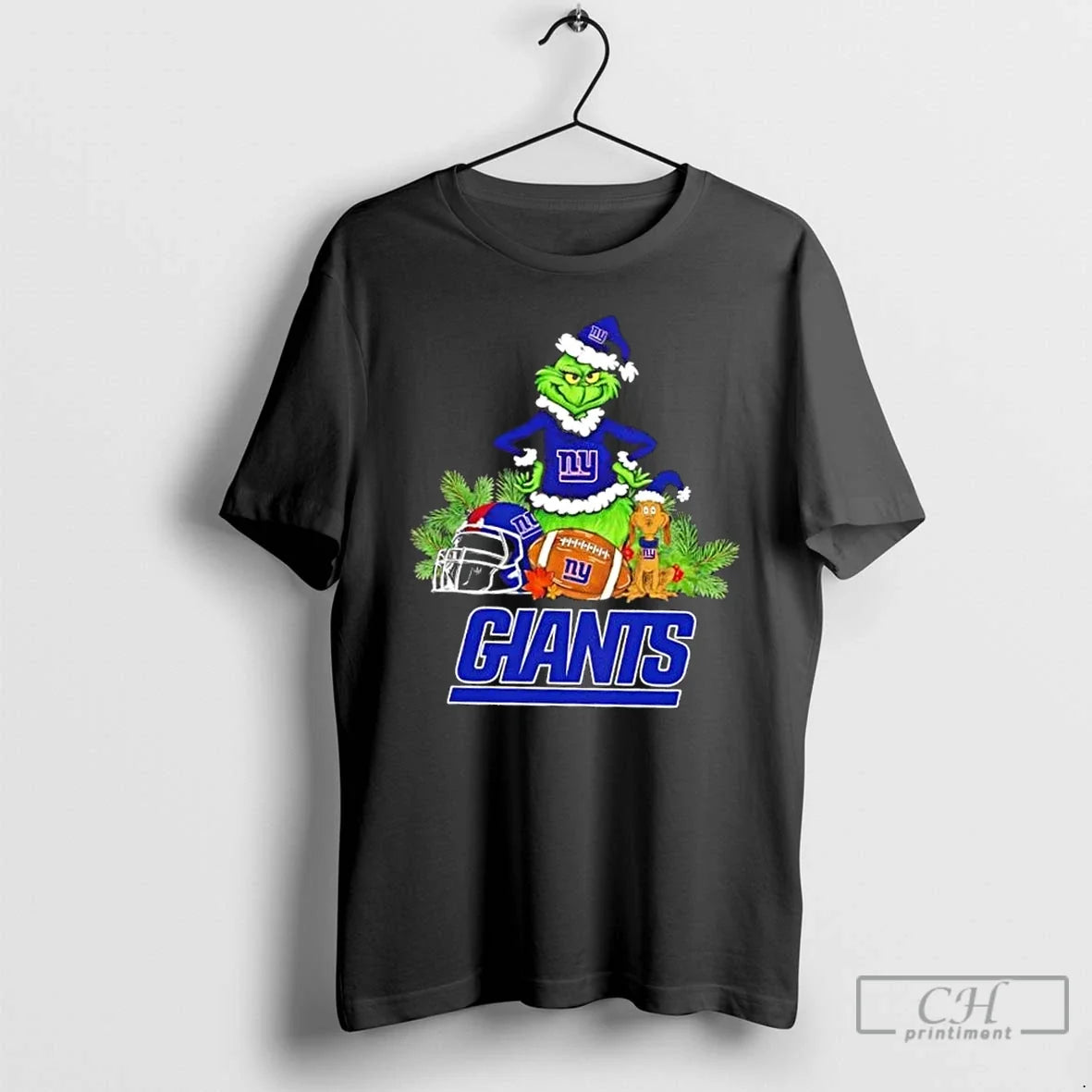 Classic New York Giants Football X Grinch And Max Dog - Adult & Kids T-Shirts, Sweatshirts & Hoodies apparel design preview 1