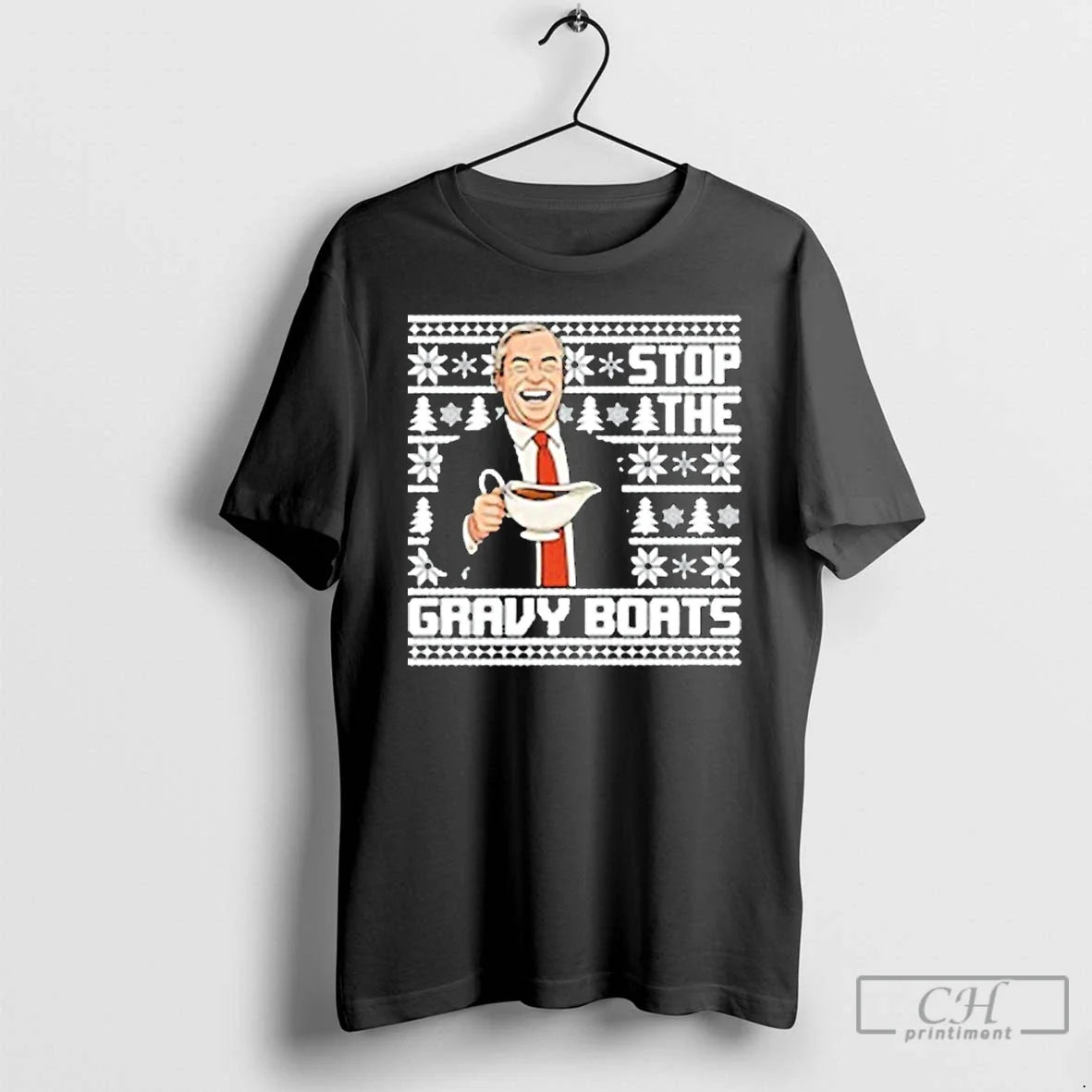 Classic Nigel Farage Stop The Gravy Boats Ugly - Adult & Kids T-Shirts, Sweatshirts & Hoodies apparel design preview 1