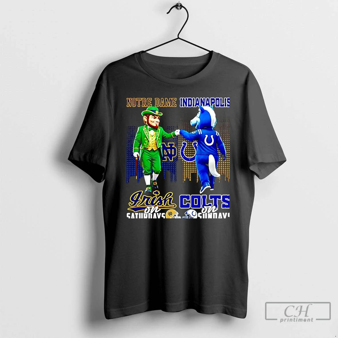 Classic Notre Dame Fighting Irish On Saturdays Vs - Adult & Kids T-Shirts, Sweatshirts & Hoodies apparel design preview 1