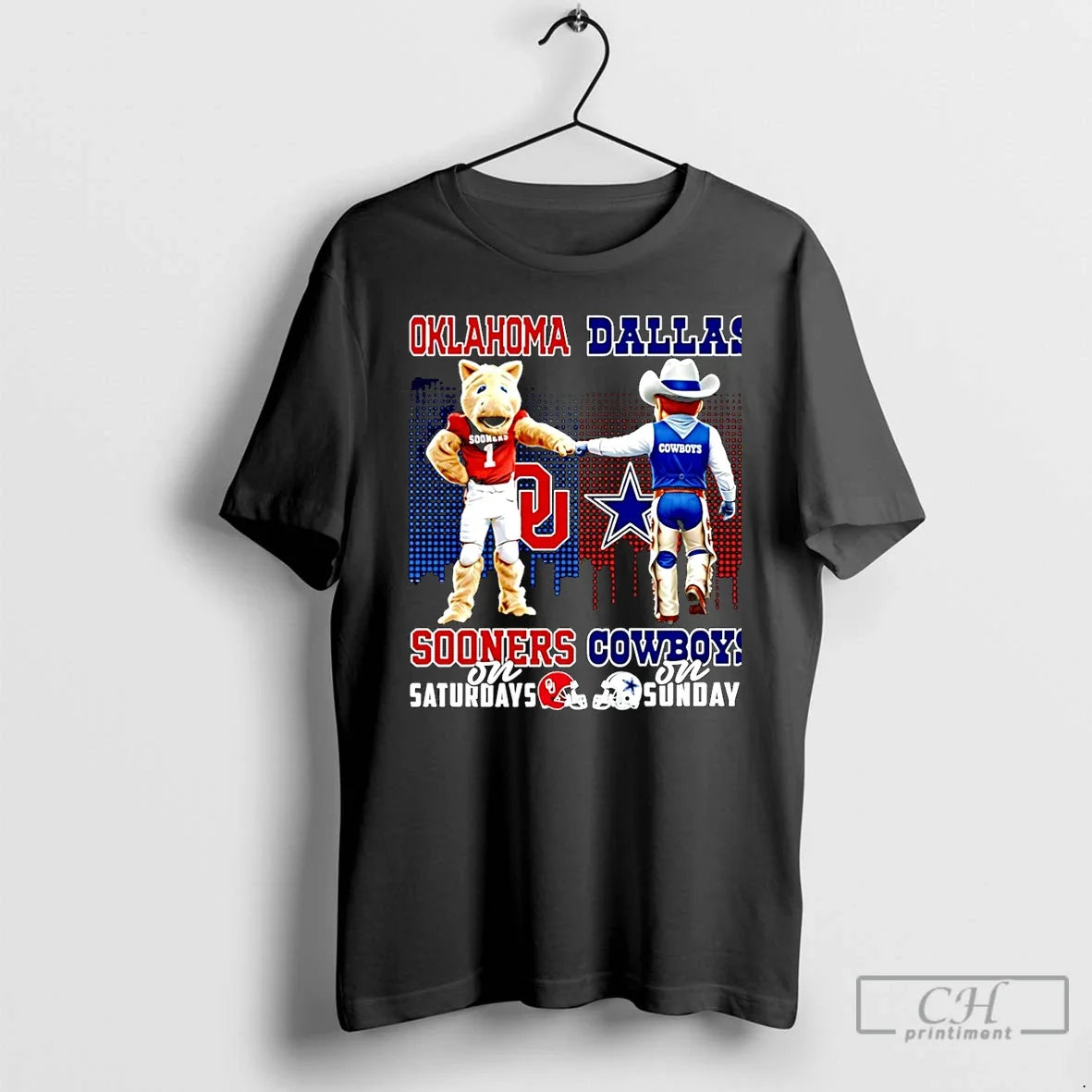 Classic Oklahoma Sooners On Saturdays Vs Dallas - Adult & Kids T-Shirts, Sweatshirts & Hoodies apparel design preview 1