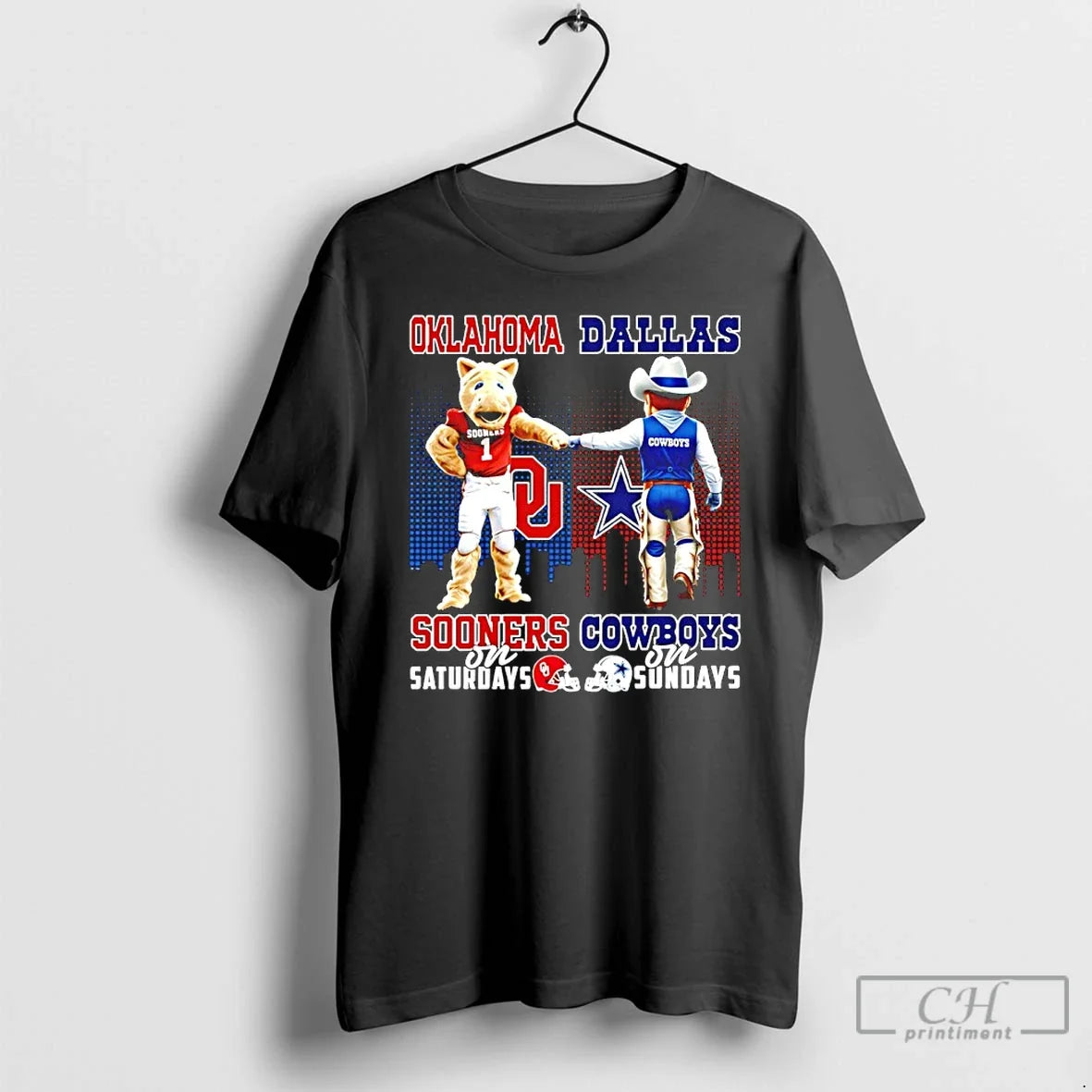 Classic Oklahoma Sooners On Saturdays Vs Dallas - Adult & Kids T-Shirts, Sweatshirts & Hoodies apparel design preview 1