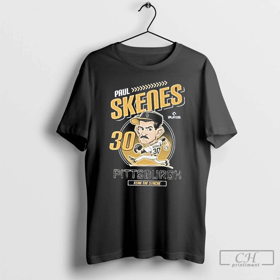 Classic Paul Skenes Fear The Stache Pittsburgh - Adult & Kids T-Shirts, Sweatshirts & Hoodies apparel design preview 1