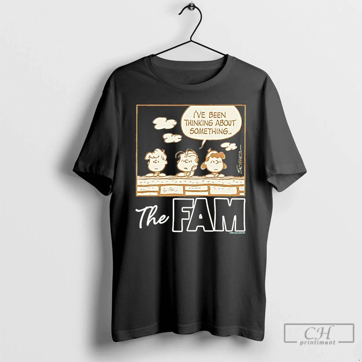 Classic Peanuts The Fam Ive Been Thinking About - Adult & Kids T-Shirts, Sweatshirts & Hoodies apparel design preview 1
