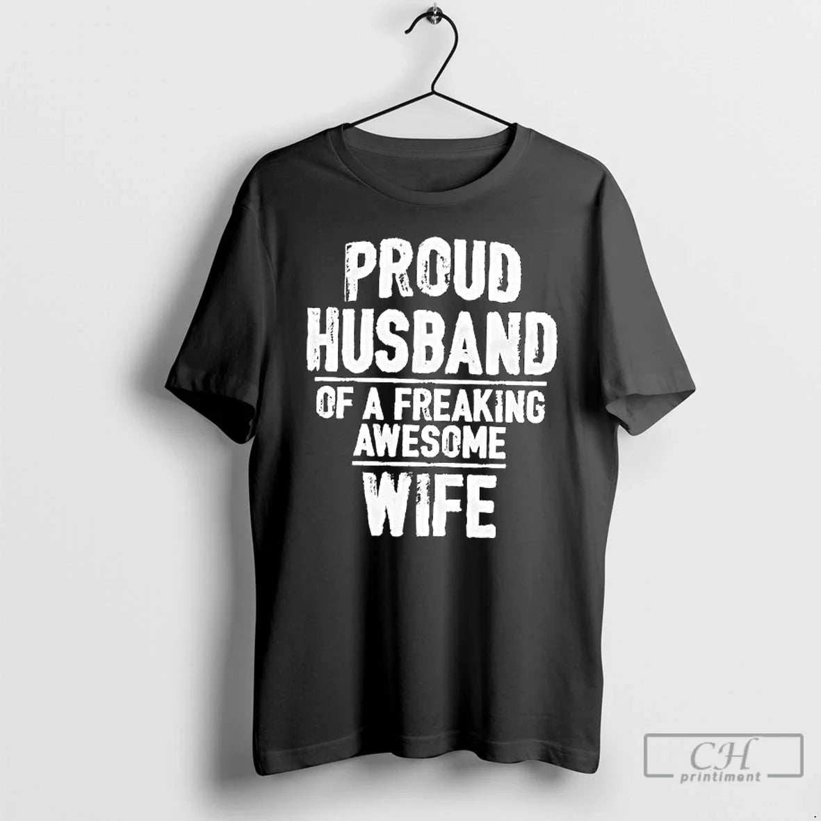 Classic Proud Husband Of A Freaking Awesome Wife - Adult & Kids T-Shirts, Sweatshirts & Hoodies apparel design preview 1
