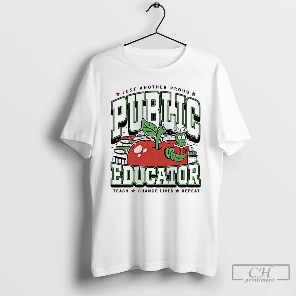 Classic Public Educator Just Another Proud Teach - Adult & Kids T-Shirts, Sweatshirts & Hoodies apparel design preview 1