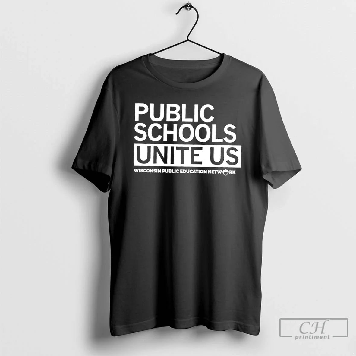 Classic Public Schools Unite Us Wisconsin Education - Adult & Kids T-Shirts, Sweatshirts & Hoodies apparel design preview 1